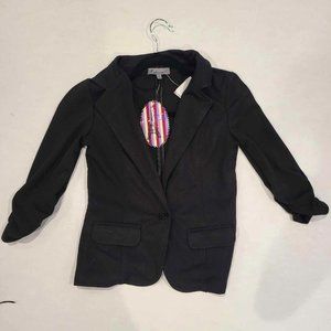 Black Blazer Lacy Posterior Business Casual